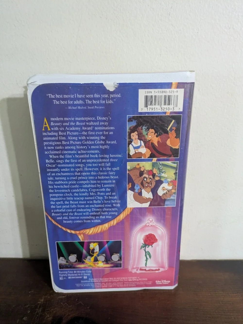 Vintage Walt Disney Classic Beauty and the Beast VHS Black Diamond Edition #1325